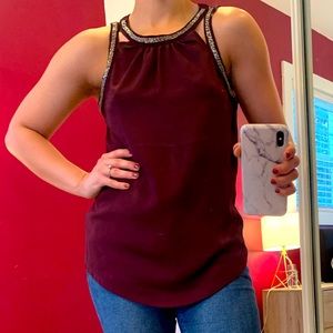 Express maroon blouse